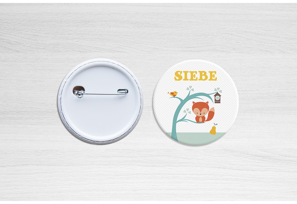 Retro vosje met uil Retro vosje met uil